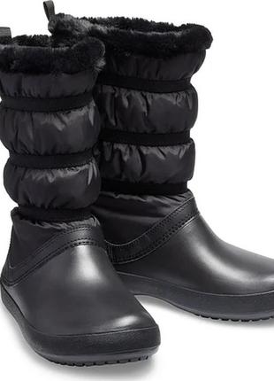 Зимові чоботи crocs crocband winter PINK, 100% оригінал