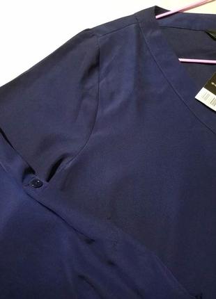 Удлиненная свободная шифоновая блуза 36р евро3 фото
