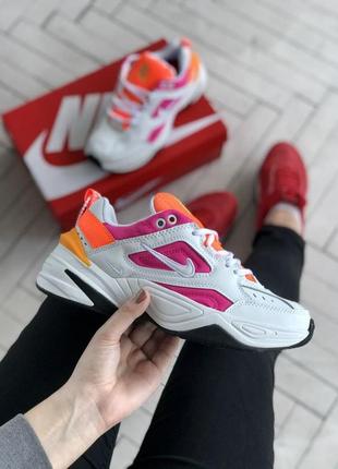 Женские кроссовки nike m2k tekno white pink  37-38-39-40