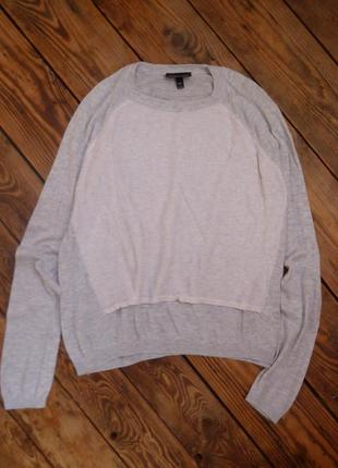 Тонкий хлопковый свитер topshop uk8 eur36 широкий крой8 фото