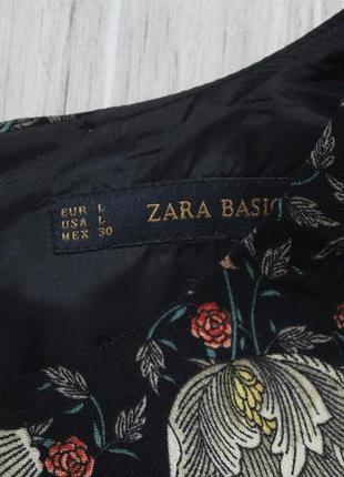 Платье в цветочные принт zara4 фото