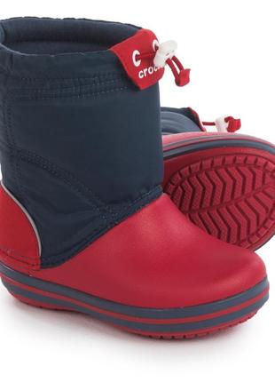 Детские сапоги crocs crocband lodgepoint snow boots, 100% оригинал