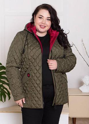 Стьобана жіноча куртка демісезона 58/68р