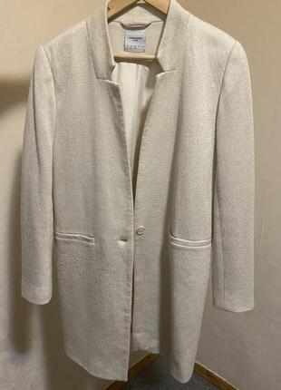 Пальто пиджак молочного цвета vero moda