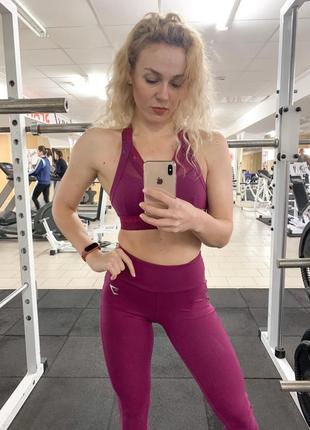 Спортивний фітнес комплект костюм лосини і топ gymshark 💔💔💔