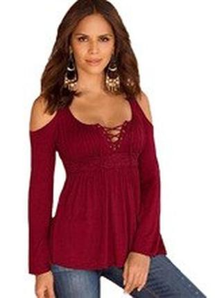 Блуза з шнуровкою
