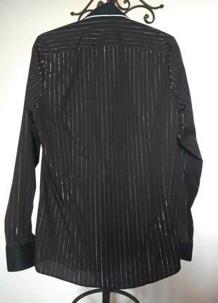Праздничная рубашка немецкого бренда оlymp. размер s.3 фото