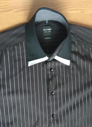 Праздничная рубашка немецкого бренда оlymp. размер s.6 фото