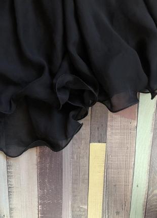 Черный шифоновый сарафан, нарядный сарафан с паетками ( англия)4 фото
