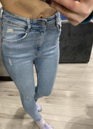 Zara джинсы/скини/брюки zara/skinny/штаны/лосины5 фото
