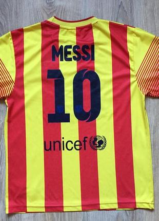 Підліткова футбольна джерсі футболка nike fc barcelona messi2 фото