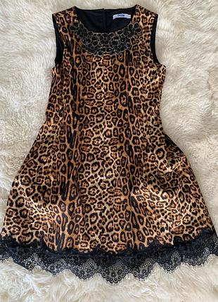 Леопардовое платье