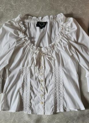 ✅✅✅ нежная романтичная брендовая белая блузка escada1 фото