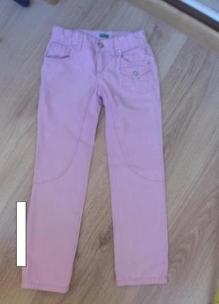 Штани скіні benetton на дівчинку 116-134см.