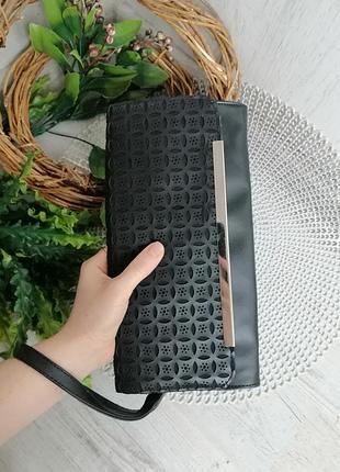 Черный клатч на руку 27,5*14,5 см