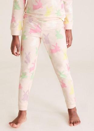 Пижама для девочки бренд marks&spencer kids великобритания зайчики
