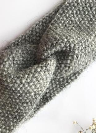 Вязанная повязка чалма2 фото