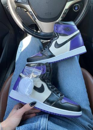 Кросівки air jordan 1 mid court purple кросівки