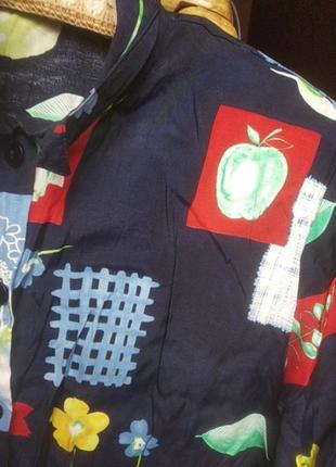 Винтаж блуза фрукти2 фото