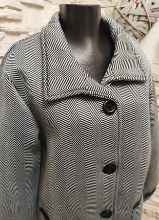 Стильне вільний сіре пальто курточка піджак ana de lancay3 фото