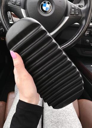 Сланцы женские мужские adidas yeezy slide черные (адидас изи)5 фото