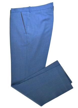 Ультралёгкие летние брюки с отделкой из телячьей  кожи, р.503 фото