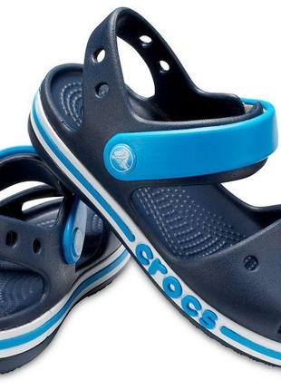 Crocs crocband™ sandal kids. сандалі дитячі crocs сині1 фото