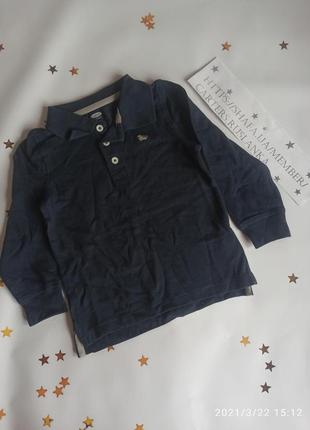 Поло довгий рукав реглан для хлопчика
