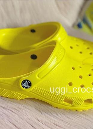 Желтые кроксы crocs classic clog yellow крокс сабо 37-43 р