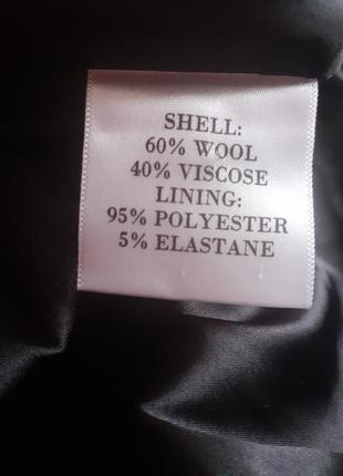 Серый брендовый  шерстяной  актуальный жакет 60% шерсть  40%вискоза2 фото