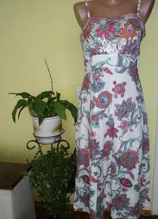 Платье сарафан коттоновый monsoon оригинал1 фото