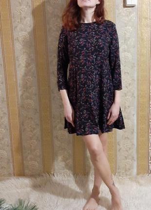 Натуральное платьеце . платье в мелкие цветы fb sister