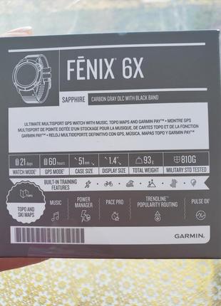 Garmin fenix 6x pro sapphire!6 фото