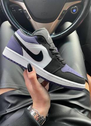 Кросівки nike air jordan 1 low court purple