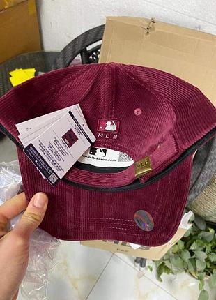 Вельветова бейсболка кепка mlb los angeles la8 фото