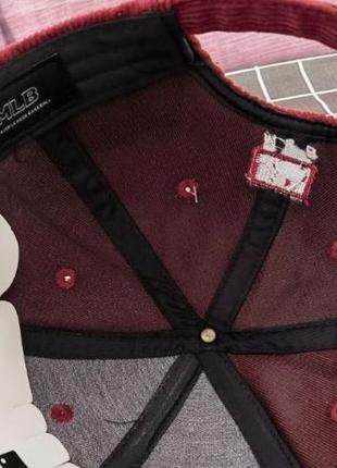 Вельветова бейсболка кепка mlb los angeles la5 фото