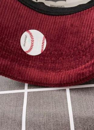 Вельветова бейсболка кепка mlb los angeles la6 фото