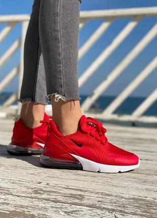 ❤️❤️❤️nike air max 270 red❤️❤️❤️кросівки жіночі найк айр макс 270, жіночі червоні кросівки найк