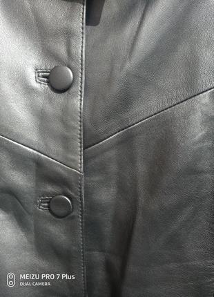 Шикарная кожаная куртка из нежной кожи6 фото