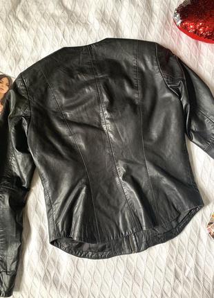 Шикарная швейцарская кожаная куртка manebo ручной работы 40р manebo7 фото