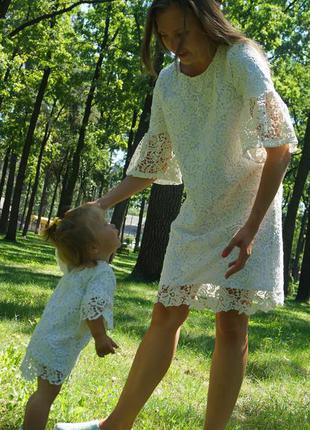 Платье мама-дочка, family look