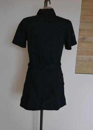 Плаття темно-синє котонове 36 євро розмір2 фото