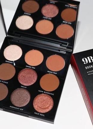 Тіні для повік morphe - 9b bronzed babe eyeshadow palette2 фото