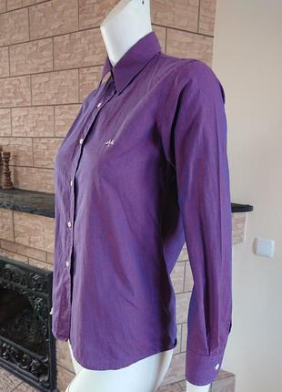 Thomas burberry винтажная хлопковая рубашка блузка хамелеон размер s3 фото