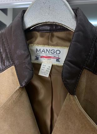 Кожаная куртка косуха замшевая натуральная mango (zara)7 фото