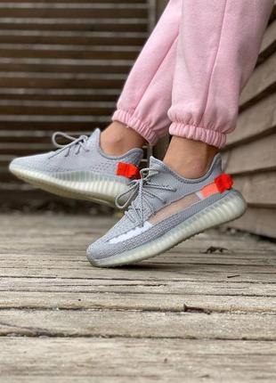 Жіночі кросівки adidas yeezy boost 350 grey v2 36-37-38-39-40-41