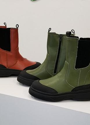 Кожаные ботинки zara 7