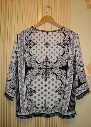 Легкая блуза saint tropez вискоза красивый принт4 фото