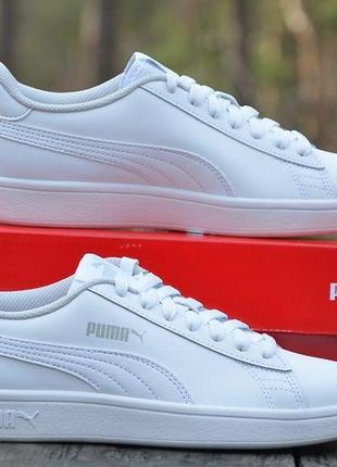 Оригинал puma идеальные базовые белые кожаные кеды puma сникерсы пума