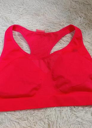 Спортивний топ \ безшовний sports bra \decathlon kalenji франція\р. м-383 фото